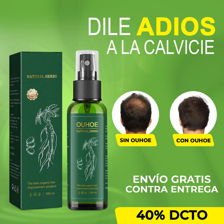 Elixir OUHOE capilar para crecimiento y control de caída