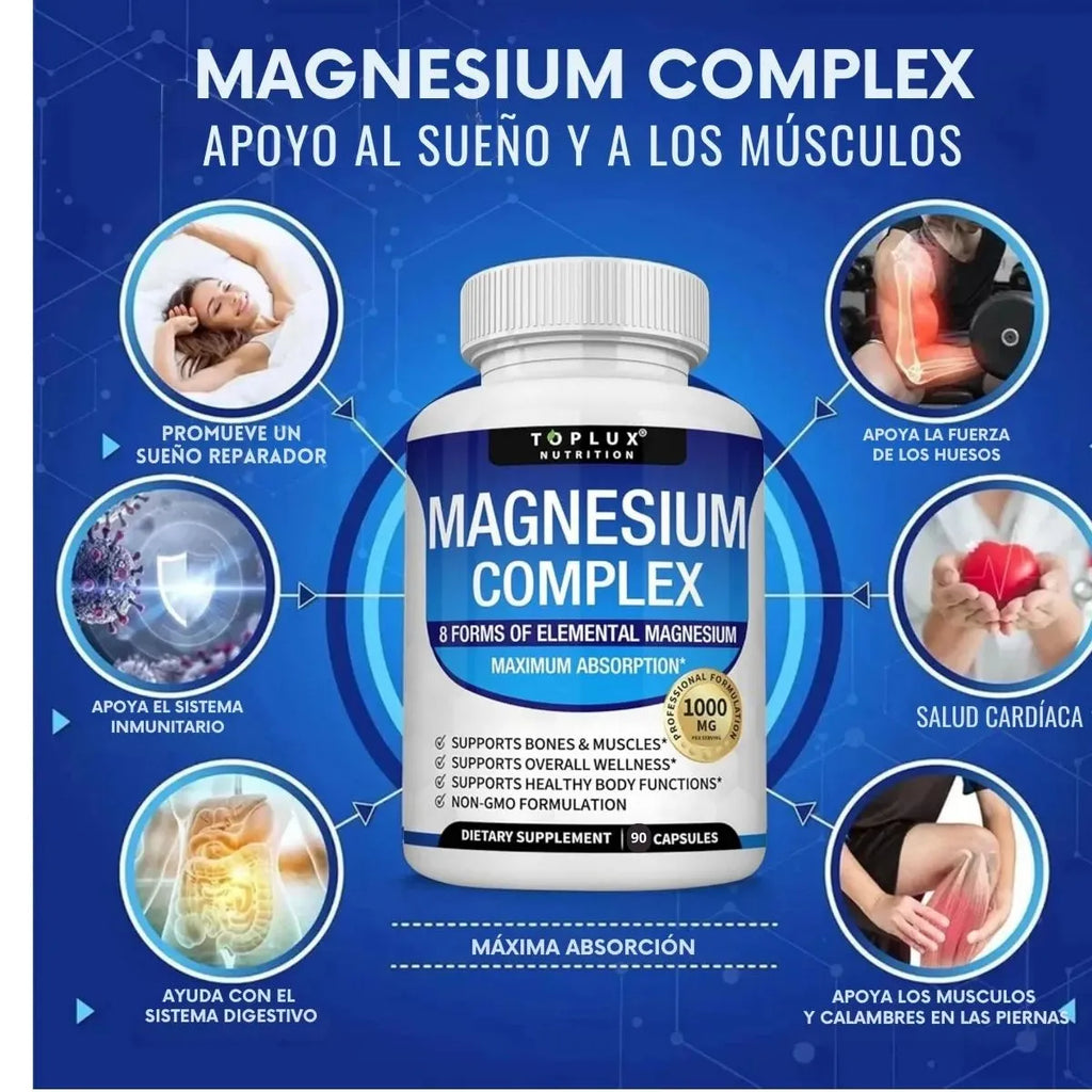 Magnesium Complex - 8 formas de magnesio en 1 (90 cápsulas)